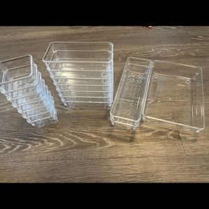 New/lightly used acrillic organizers